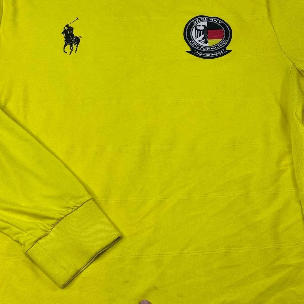 Polo‎ Ralph Lauren Sport Long Sleeve Jersey Mens Sz L Germany DEU Performance